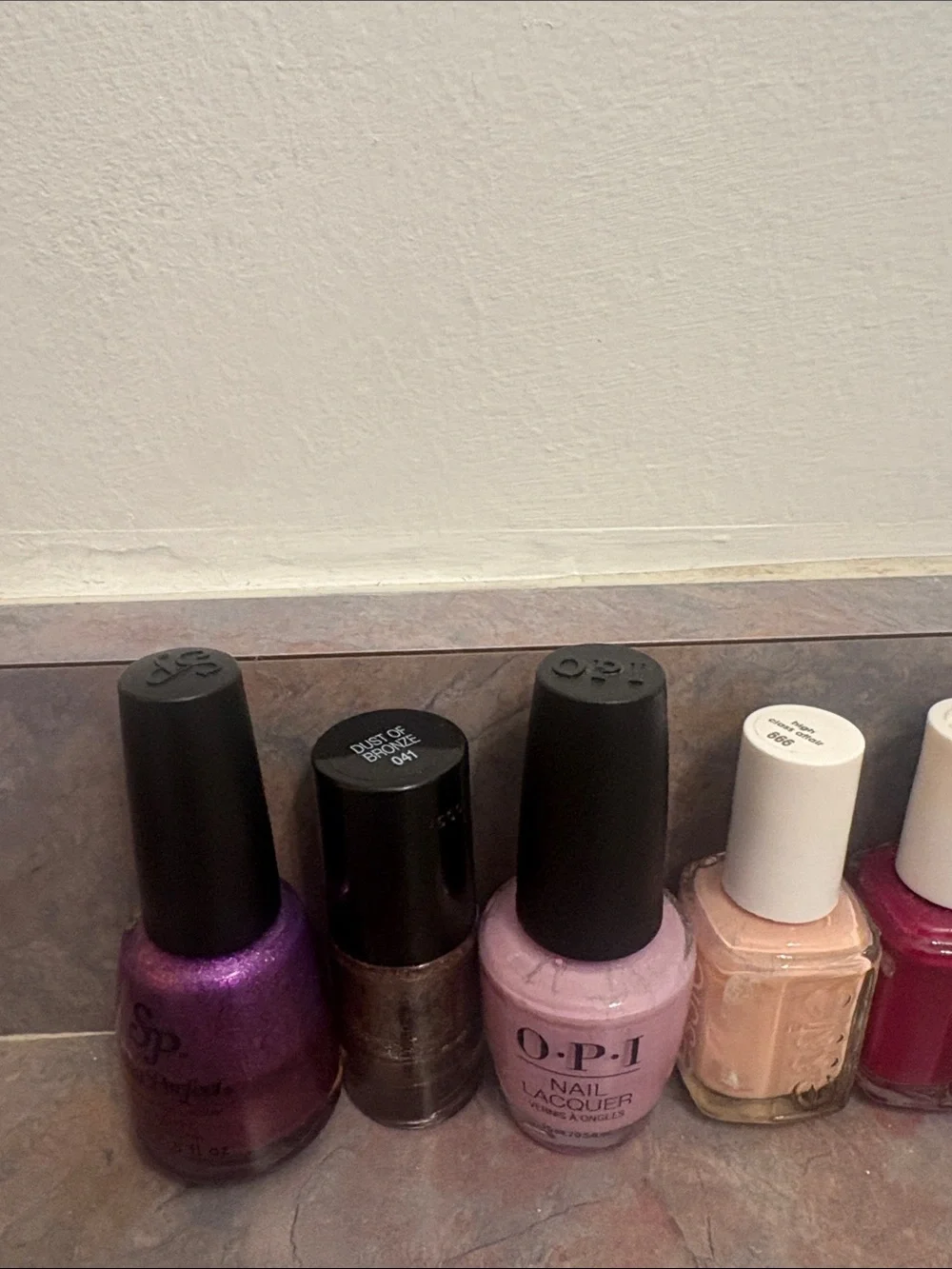 Set of 6 Nail Polish from Various Brands.